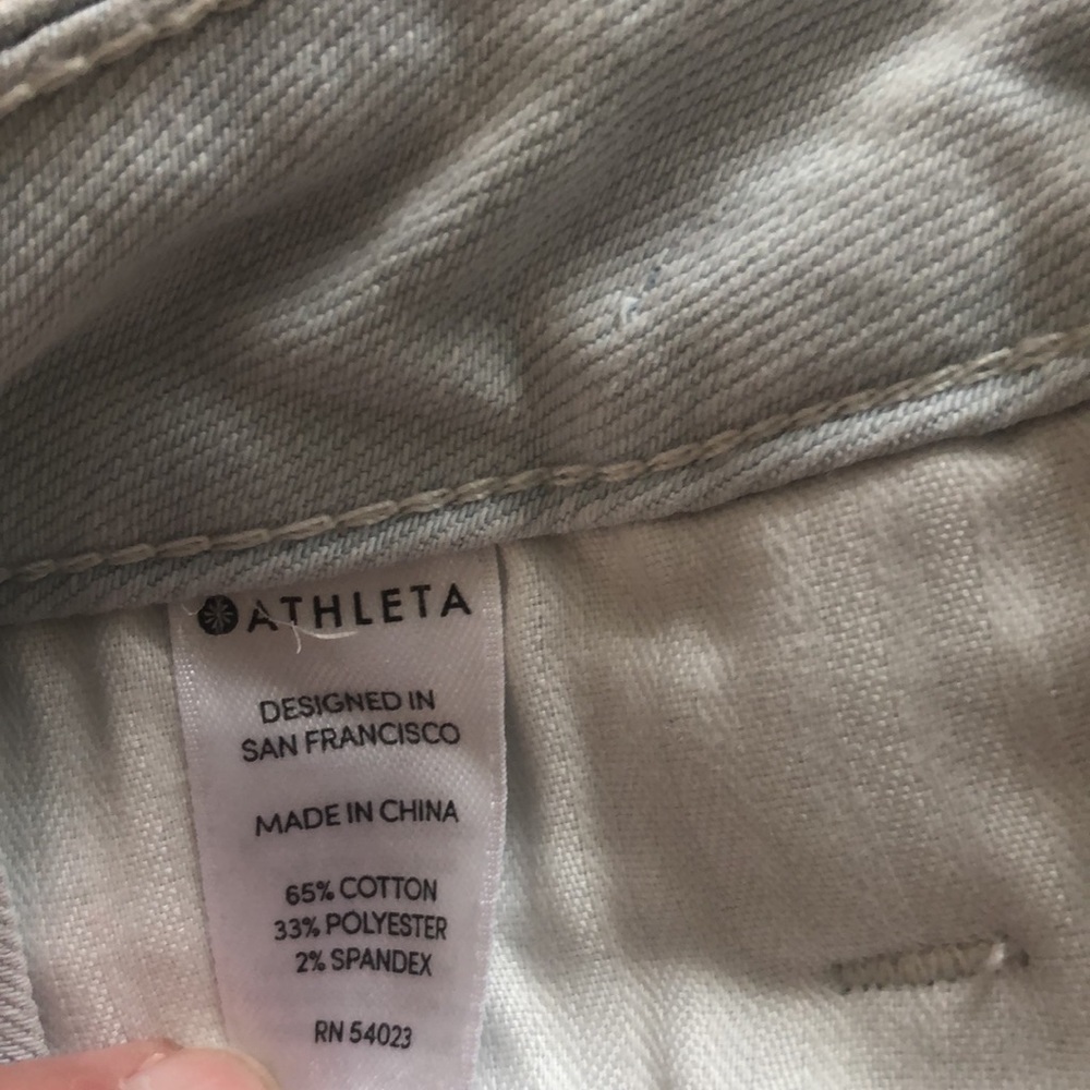 Athleta Sculptek Skinny Jeans Women's Size 4 Biscayne Light Wash Denim - Picture 5 of 6